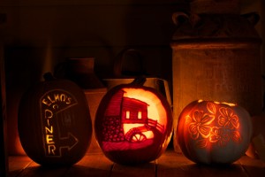 Durham-themed Pumpkins