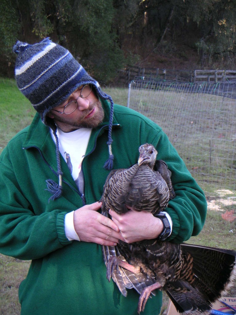 Alan with wild turkey